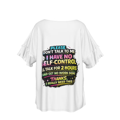Women’s Funny Work Shirt – “Don’t Talk To Me” Graphic Tee | Cute & Sarcastic Gift